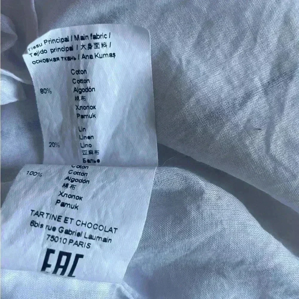 Tartine et Chocolat 5A Linen Sundress - Picture 12 of 12